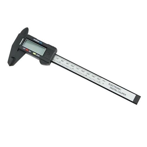 Pied à coulisse numérique, outils de mesure d'étrier - Micromètre électronique avec grand écran LCD, noir