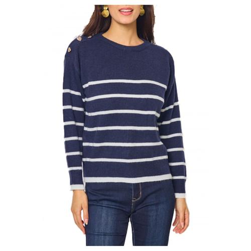 Pull Marinière Marine Femme