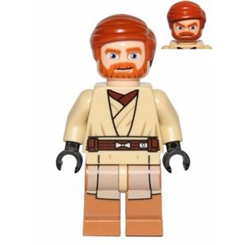 Lego Star Wars The Clone Wars Obi-Wan Kenobi (Medium Nougat Legs) Sw0449 Du Set 75012