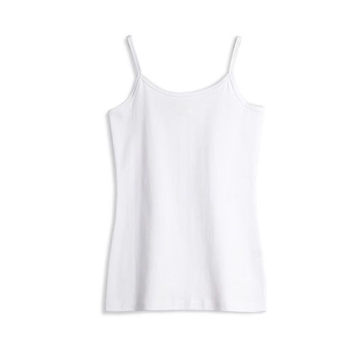 Blanc (M) Petit Gilet Dos Nu Pour Femme, Couleur Unie, Coupe Ajustée, Slim, Vêtements D'extérieur, Sous-Vêtement Intérieur, Haut Sexy Pour Femme