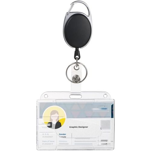 Upgrade Porte-Badge Avec Yoyo Et Cordon Résistant Pour Carte De Visite, Protection De Vos Badges Carte De Visite, Carte D'étudiants Et Carte Bus De La Marque