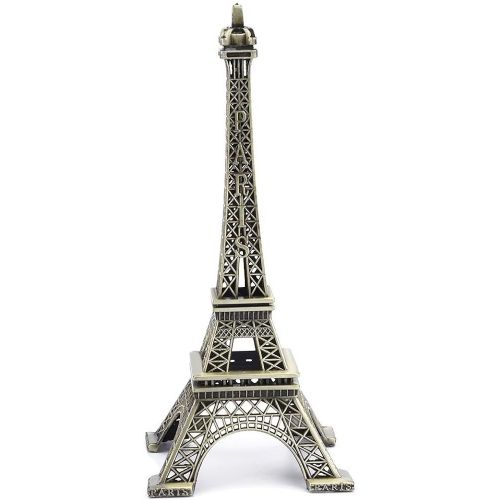 15cm Paris Tour Eiffel Le Fer Artisanat Modèle d'architecture Bureau Décoration d'intérieur Cadeau d'art, Bronze