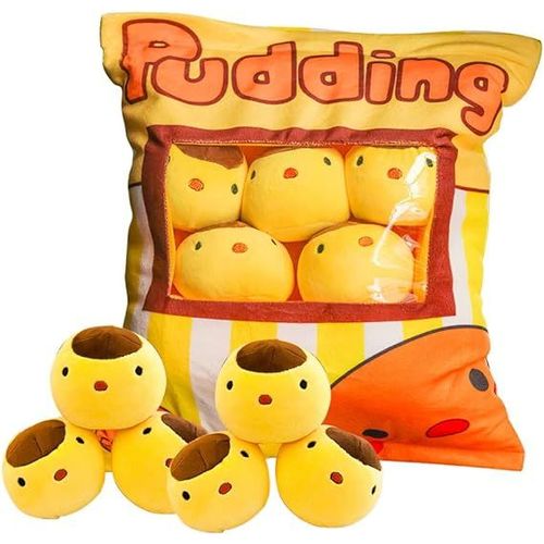 Mignon Snack Oreiller Animaux En Peluche 35cm*45cm Jouets Pudding Décoratif Amovible Kitty Chat Poupées Creative Jouet Cadeaux Pour Ados Filles Enfants
