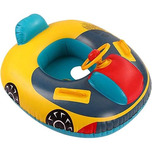 Anneau De Natation Pour Bébé Bateau Gonflable Pour Enfants Siège Bébé Entraînement De Natation Pour Enfants Volant Jouets De Natation Pour Enfants, 1-5 Ans