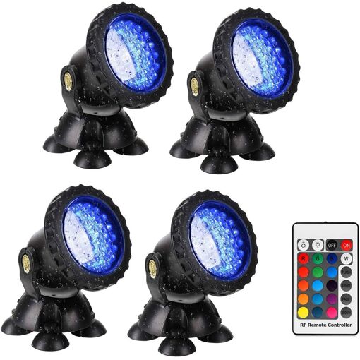 Lampes de Bassin Lampes de Piscine Lampes de Jardin 4pcs