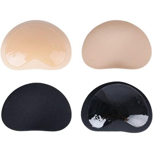 2 Paires Autoadhésifs Soutien-Gorge Insert Coussin Silicone Invisible Coeur Push-Up Coussinets Breast Enhancer Bikini De Remplissage Pour Tout Cup