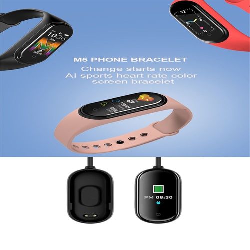 Bracelet Connecté Ip68 Étanche, Appels Bluetooth, Musique, Surveillance Cardiaque Violet Yonis