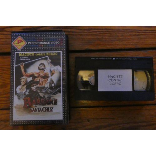 Vhs - Maciste Contre Zorro - Le Barbare De Santa Cruz - Umberto Lenzi