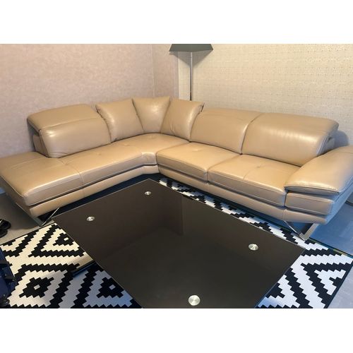 Canape D¿Angle Beige Cuir