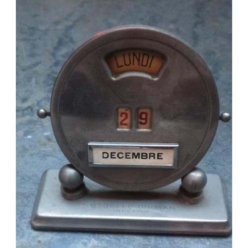 Calendrier Perpetuel " Mistral " France Art Deco Annees 30 40 Vintage