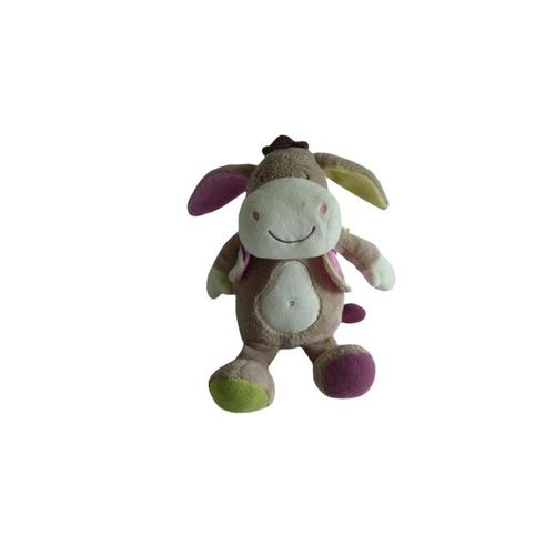 Doudou Peluche Âne Tigex