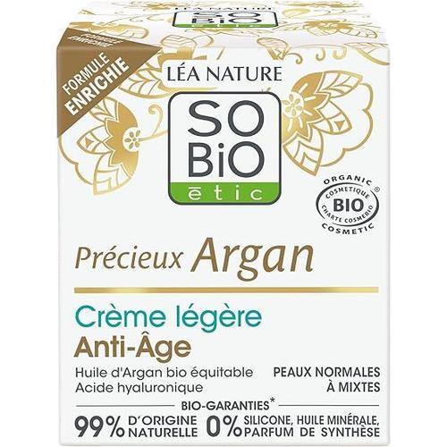 Léa Nature - So Bio Etic - Précieux Argan - Crème Légère Anti Age - 50ml 