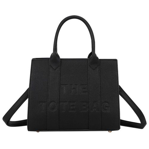 Sac Cabas pour Femme The Tote Bag Effet Grainé avec Anses Rigides et Bandoulière Gallantry Noir