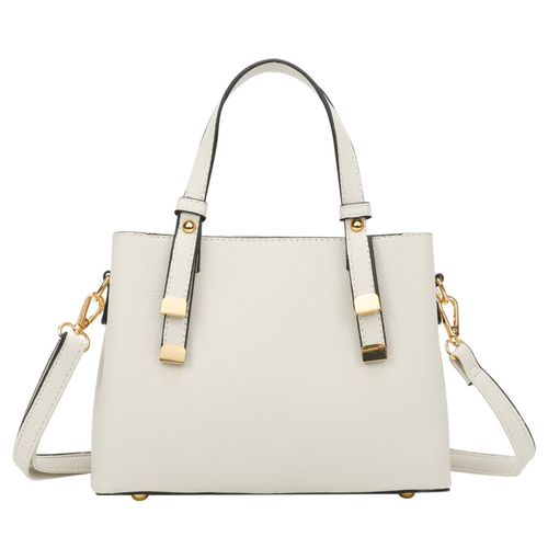 Sac à Main Cabas Daphné pour Femme avec 3 Compartiments et Bandoulière Gallantry Blanc