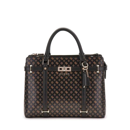 Sac à main Guess Emilee Luxury Satchel Mocha Logo PS886206