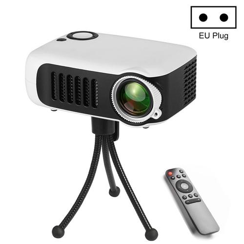 Mini Vidéoprojecteur Portable Ultra Léger 800 Lumens Support 1080P Idéal Home Cinéma Blanc YONIS