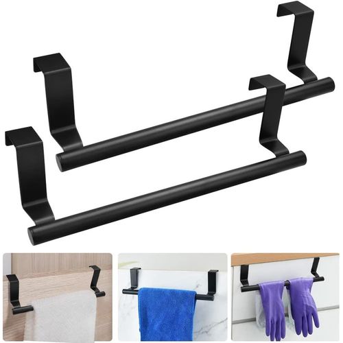 2 PCS Porte-Serviettes Mural en Acier Inoxydable 23x6.2cm Porte Serviette Suspendu Support Serviette Mural Barres Porte-Serviette Porte-Serviettes de Salle de Bain Porte Serviette Inox Mural