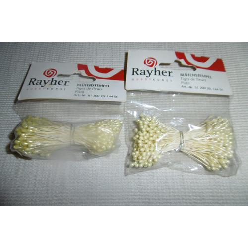 Rayher Sachet De 144 Tiges De Fleurs Pistils Jaune Lot De 2 N° 5120020