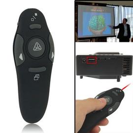 Télécommande noir Présentation multimédia Remote PowerPoint Clicker Souris  sans fil Presenter Air, Distance de contrôle: 10-15m