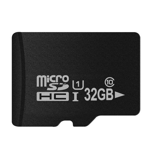 Carte mémoire Micro SD (TF) 32 Go grande vitesse de Classe 10 de Taiwan (Capacité réelle de 100%) (Noir)
