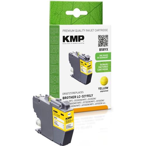 KMP B58YX jaune Compat. av. Brother LC-3219XLY