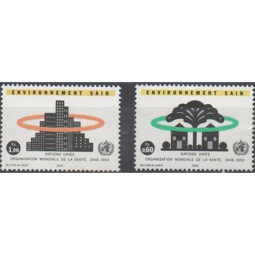 Nations Unies Genève Timbres Environnement Sain