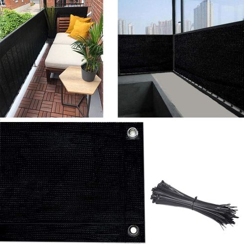 Brise-Vue Pour Balcon, Écran De Confidentialité, Réduction De La Visibilité Uv, Clôture Pour Balcon, Appartement, Cour, Patio, Porche, Jardin