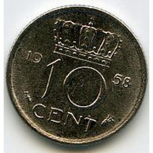 Pays-Bas 10 Cent 1958