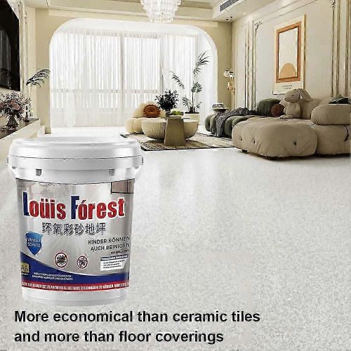 Peinture epoxy effet marbre haute brillance pour sols de garage et surfaces en beton