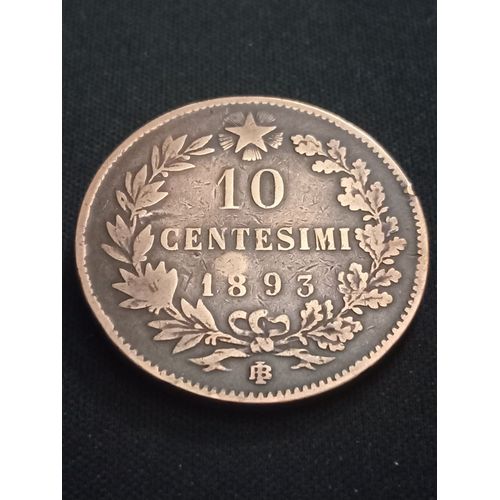 10 Centimes 1893 Italie (Umberto I)
