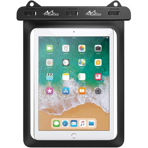 Eryi-Pochette Étanche Tablette, Sac Étanche Compatible Avec Ipad 9/8/7 10.2, Ipad Pro 11 M1, Ipad Air 5/4 10.9, Galaxy Tab A7 10.4, S7 11, S6/S6 Lite, Matepad New 10.4, Jusqu'à 12"", Noir