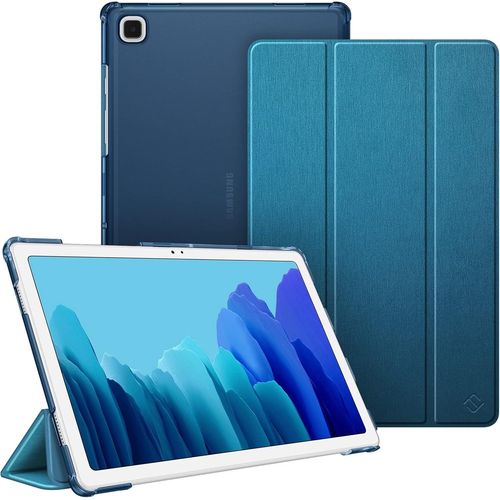Eryi-Coque Pour Samsung Galaxy Tab A7 10.4 Pouces 2020/2022, Housse De Protection Transparent Etui Mince Et Léger Fonction Veille/Réveil Automatique, Bleu