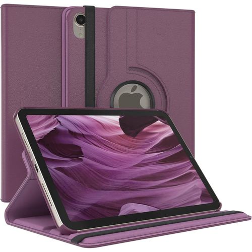 Eryi-- Étui De Protection Rotatif À 360° Pour Tablette Ipad Mini 7 (2024) 8,3"" - En Cuir Synthétique - Violet