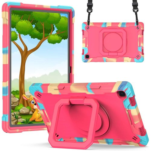 Eryi-Coque Pour Samsung Galaxy Tab A7 10,4 Pouces 2020 (Sm-T500/T505/T507), Coque Antichoc Pour Samsung Tablette A7 10.4"", Housse Galaxy Tab A7 Sm T500 Protection Cover Avec Bandoulière