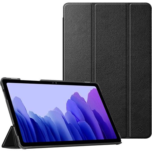 Eryi-Coque Pour Samsung Galaxy Tab A7 10.4 Pouces 2020/2022, Etui Protection Mince Léger, Housse Pochette Rigide Anti-Chute Cover Fonction Veille/Réveil Automatique, Noir