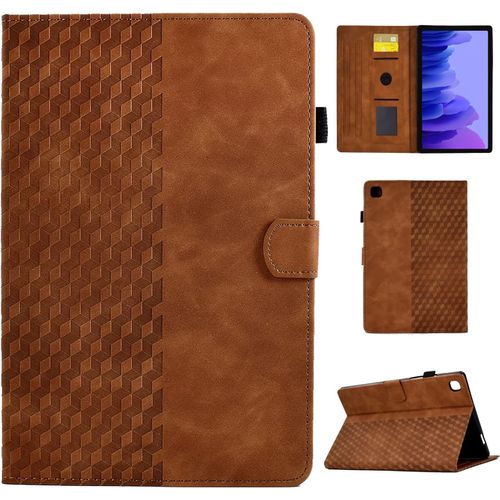 Eryi-Coque Pour Samsung Galaxy Tab A7 10.4 2022/2020 Housse De Protection En Cuir Pu Étui Case Tablette Étui Pour Samsung Galaxy Tab A7 (Sm-T500/T503/T505/T507), Marron