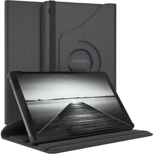 Eryi-- Pochette Pour Tablette Samsung Galaxy Tab A7 Lite Housse De Protection 8 Pouces Smart Cover Tablet Case Rotation À Placer À Rabat Pivotant À 360° Avec Fonction De Support Similicuir Noir