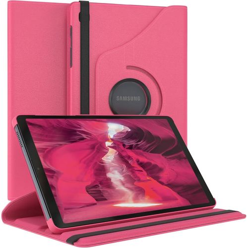 Eryi-- Pochette Pour Tablette Samsung Galaxy Tab A7 Lite Housse De Protection 8 Pouces Smart Cover Tablet Case Rotation À Placer À Rabat Pivotant À 360° Avec Fonction De Support Similicuir Rose