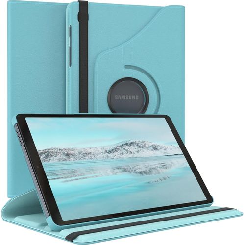 Eryi-- Pochette Pour Tablette Samsung Galaxy Tab A7 Lite Housse De Protection 8 Pouces Smart Cover Tablet Case Rotation À Placer À Rabat Pivotant À 360° Avec Fonction De Support Similicuir Bleu