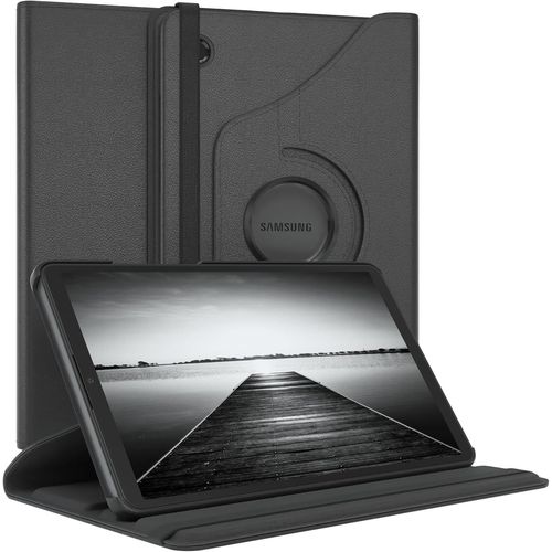 Eryi-- Pochette Pour Tablette Samsung Galaxy Tab A9 Housse De Protection 8,7 Pouces Smart Cover Tablet Case Rotation À Placer À Rabat Pivotant À 360° Avec Fonction De Support Similicuir Noir