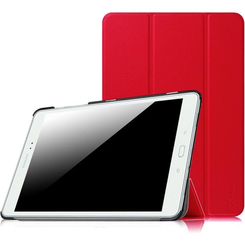 Eryi-Étui Housse Pour Samsung Galaxy Tab A 9.7 Sm-T550 / T555 - Coque De Protection Ultra-Mince Léger Pu Cuir Case Cover, Fonction Sommeil/Réveil Automatique, Rouge