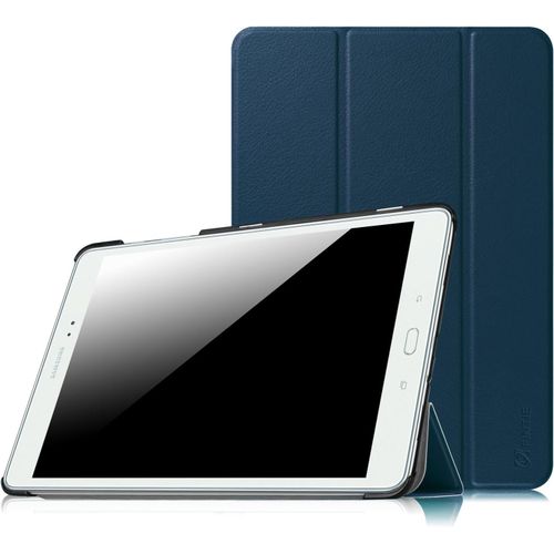 Eryi-Étui Housse Pour Samsung Galaxy Tab A 9.7 Sm-T550 / T555 - Coque De Protection Ultra-Mince Léger Pu Cuir Case Cover, Fonction Sommeil/Réveil Automatique, Bleu Marine