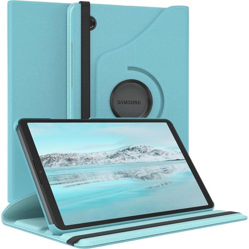 Eryi-- Pochette Pour Tablette Samsung Galaxy Tab A9 Housse De Protection 8,7 Pouces Smart Cover Tablet Case Rotation À Placer À Rabat Pivotant À 360° Avec Fonction De Support Similicuir Bleu