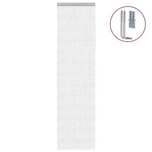 Moustiquaire De Porte À Chaîne 56x186 Cm Aluminium