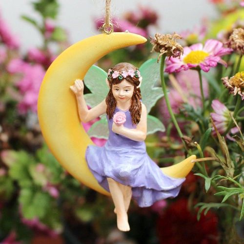 Miniature Hanging Fairy Figurines Fairy Garden For Balcony Desk Outdoor