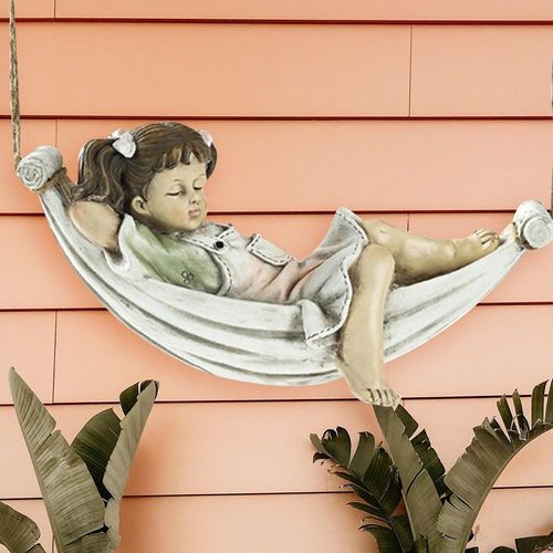 Suspendu Statue Pelouse Jardin 28.5 Cm Figurine Fenêtre Cour Sculpture