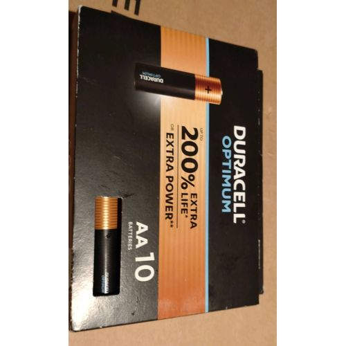 Pile alcaline Duracell Optimum LR6  lot de 10