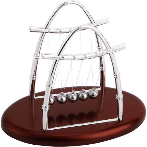 DDA-Newton's Cradle, Balance Balls Toy Newton's Cradle Balance Steel Balls Physique Science Balles d'équilibre Pendule Bureau Ornements Jouet Décoration