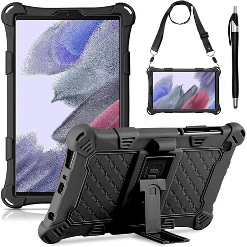 Eryi-Coque Pour Samsung Galaxy Tab A7 Lite 8,7 Pouces 2021 (Sm-T227, Sm-T225, Sm-T220) Housse Silicone Pour Enfant Étui Avec Stylus Pen Bandoulière Pour Smart Tab A7 Lite 2021