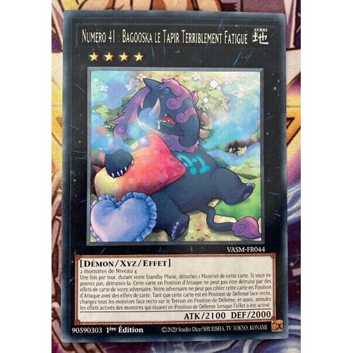 Yu Gi Oh Vasm Fr044 Numéro 41 Bagooska Le Tapir Terriblement Fatigué Rare